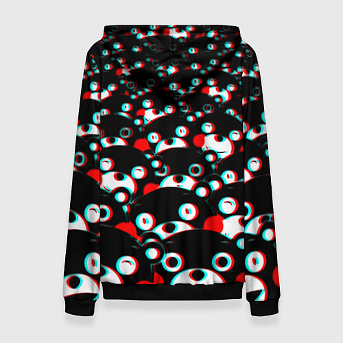 Женская толстовка Doom anime / 3D-Черный – фото 2
