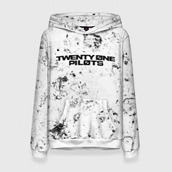 Толстовка-худи женская Twenty One Pilots dirty ice, цвет: 3D-белый
