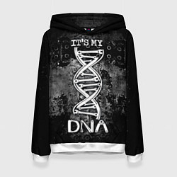 Толстовка-худи женская Its my DNA, цвет: 3D-белый