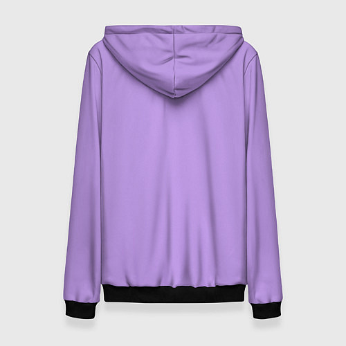 Женская толстовка Эмоция страха - сиреневый / 3D-Черный – фото 2