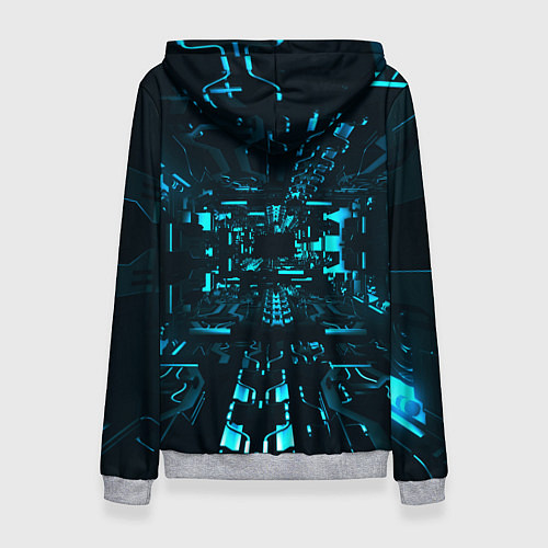 Женская толстовка Эффект погружения / 3D-Меланж – фото 2