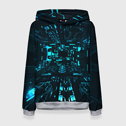 Толстовка-худи женская Эффект погружения, цвет: 3D-меланж