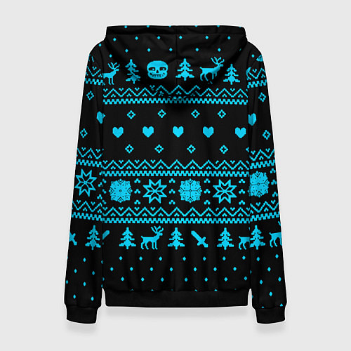 Женская толстовка Undertale rpg winter / 3D-Черный – фото 2