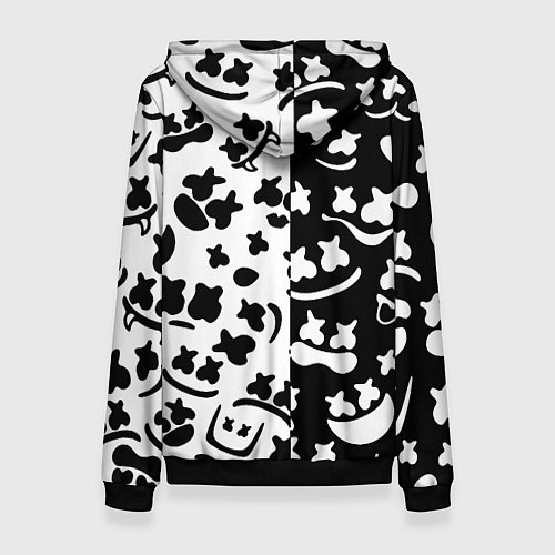 Женская толстовка Fortnite patten Marshmello / 3D-Черный – фото 2