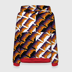 Толстовка-худи женская Doom logo pattern, цвет: 3D-красный