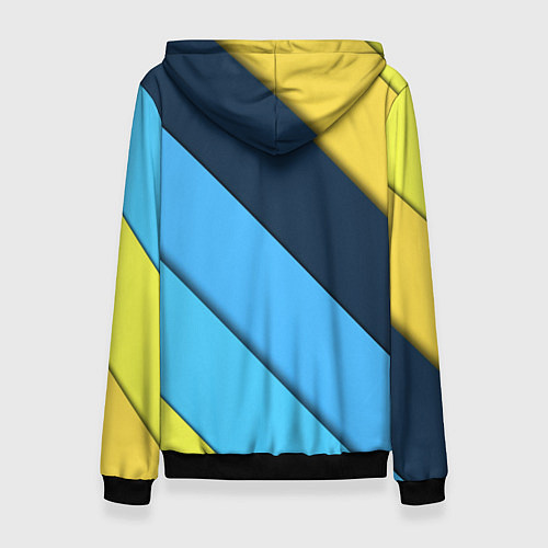 Женская толстовка Линии геометрия / 3D-Черный – фото 2