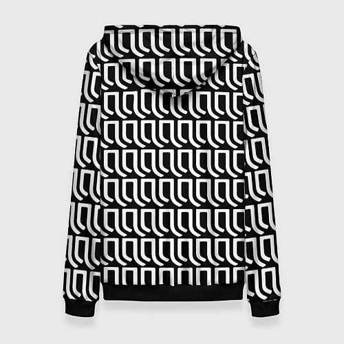 Женская толстовка Juventus fc pattern / 3D-Черный – фото 2