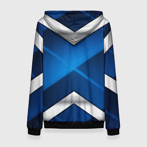 Женская толстовка BMW metalic blue abstract / 3D-Черный – фото 2