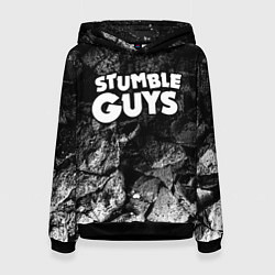 Толстовка-худи женская Stumble Guys black graphite, цвет: 3D-черный