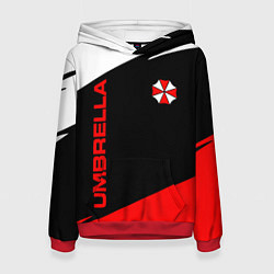 Толстовка-худи женская Umbrella corporation - resident evil, цвет: 3D-красный