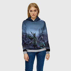 Толстовка-худи женская Honkai Star Rail Feixiao, цвет: 3D-меланж — фото 2