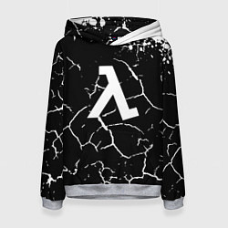 Толстовка-худи женская Half life pattern краски, цвет: 3D-меланж