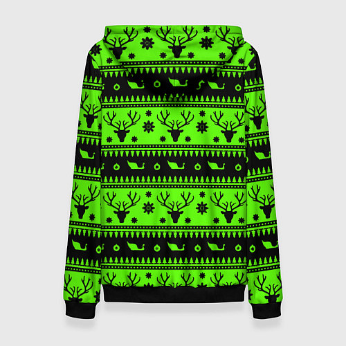 Женская толстовка Doom кислотный новый год / 3D-Черный – фото 2