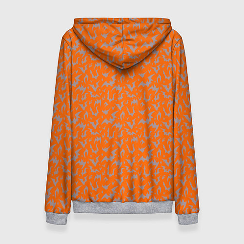 Женская толстовка Хэллоуин - луна / 3D-Меланж – фото 2