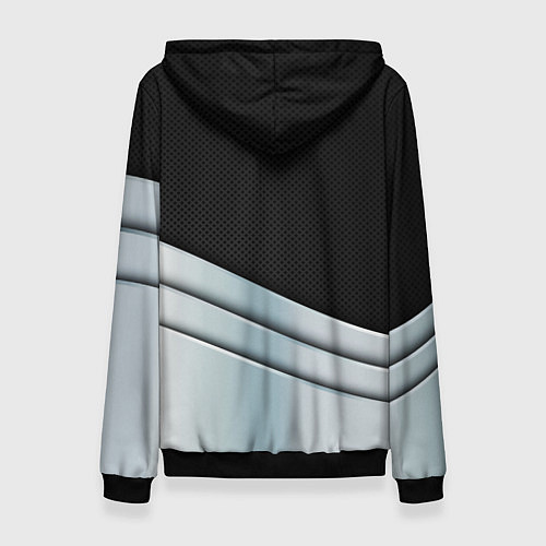 Женская толстовка FORD metal texture / 3D-Черный – фото 2