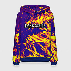 Толстовка-худи женская Darksouls рыцарь, цвет: 3D-синий