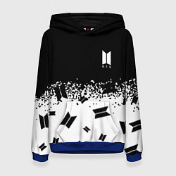 Толстовка-худи женская Marshmello dj pattern краски, цвет: 3D-синий
