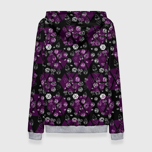 Женская толстовка Exo в фиолетовом / 3D-Меланж – фото 2