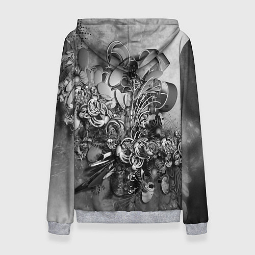 Женская толстовка Абстракция оптический узор / 3D-Меланж – фото 2