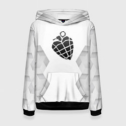 Толстовка-худи женская Green Day white poly, цвет: 3D-черный