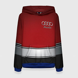 Женская толстовка Audi metal car steel