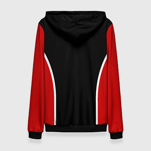 Женская толстовка Черно-красный FIRM / 3D-Черный – фото 2