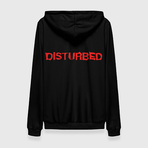 Женская толстовка Disturbed - металл группа / 3D-Черный – фото 2