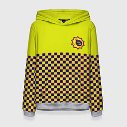 Толстовка-худи женская Serious Sam pattern, цвет: 3D-меланж