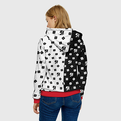 Женская толстовка Red Dead Redemption 2 pattern / 3D-Красный – фото 4