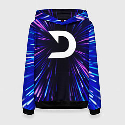 Толстовка-худи женская Deadlock neon energy, цвет: 3D-черный