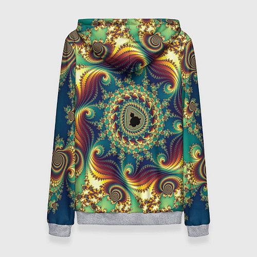 Женская толстовка Оптический узор текстура / 3D-Меланж – фото 2
