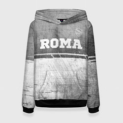 Толстовка-худи женская Roma - grey gradient посередине, цвет: 3D-черный