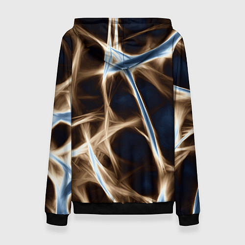 Женская толстовка Неоновые связи / 3D-Черный – фото 2