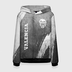 Толстовка-худи женская Valencia - grey gradient вертикально, цвет: 3D-черный