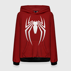 Толстовка-худи женская SpiderMan - logo, цвет: 3D-черный
