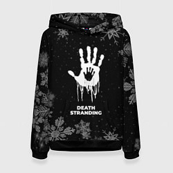 Толстовка-худи женская Снежный Death Stranding, цвет: 3D-черный