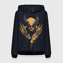 Толстовка-худи женская Wolverine - art, цвет: 3D-черный