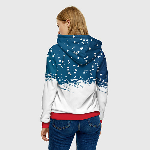 Женская толстовка Котозмей Бендер - 2025 / 3D-Красный – фото 4