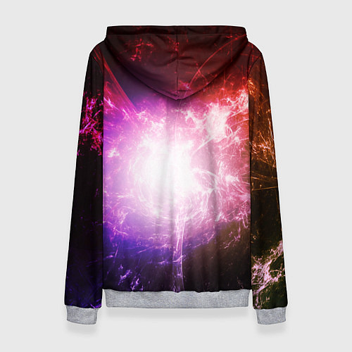 Женская толстовка Эпический Луффи в Новый Год - Ван Пис / 3D-Меланж – фото 2