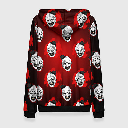 Женская толстовка Funny clown Art in blood / 3D-Черный – фото 2