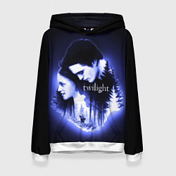 Толстовка-худи женская Twilight Bella and Edward, цвет: 3D-белый