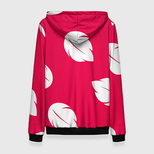 Женская толстовка Тестура платья Лило с листьями / 3D-Черный – фото 2