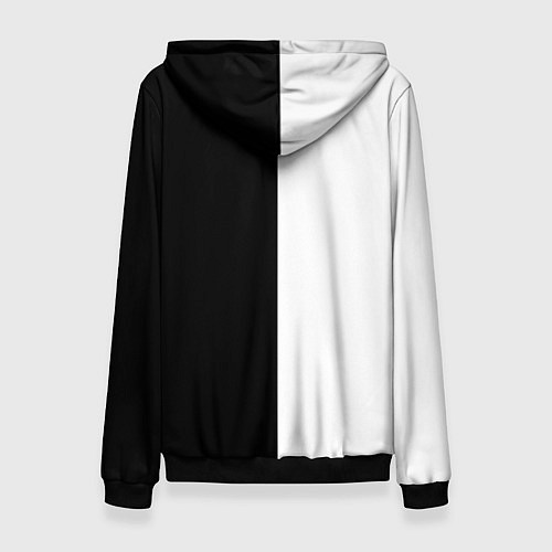 Женская толстовка Близнецы чёрно-белое / 3D-Черный – фото 2