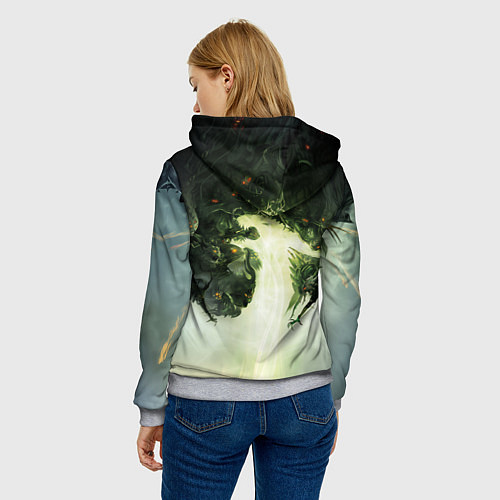 Женская толстовка Illustration Dragon Age Inquisition / 3D-Меланж – фото 4