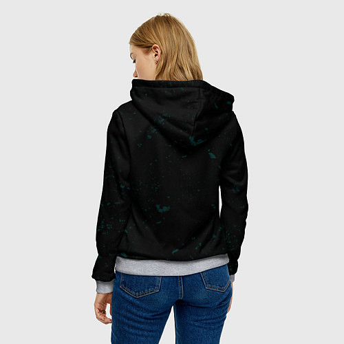 Женская толстовка Green dragon - Dragon Age / 3D-Меланж – фото 4