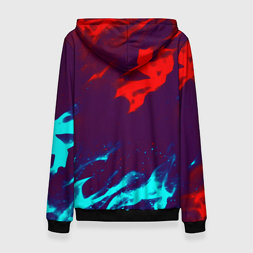 Женская толстовка Вартандер неоновый огонь / 3D-Черный – фото 2