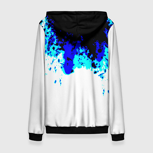 Женская толстовка Синяя кровь андроида / 3D-Черный – фото 2