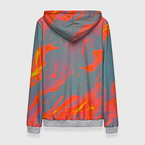 Женская толстовка Quake огонь лого / 3D-Меланж – фото 2