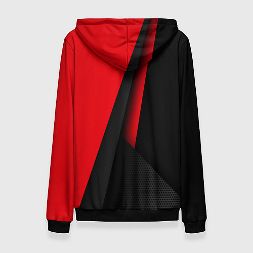 Женская толстовка N7 - красная униформа / 3D-Черный – фото 2