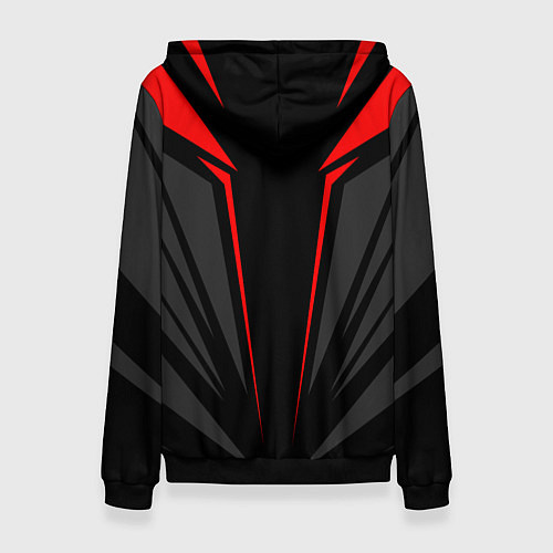 Женская толстовка Sport uniform - red / 3D-Черный – фото 2